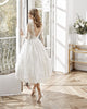 Long Sleeve Slim-fit Wedding Dress Lace Skirt