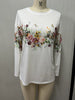 Women's Color Flower Digital Printing Long-sleeved T-shirt