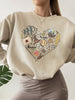 Digital Printing Sweater Hipster Round Neck Pullover Long Sleeve Sweater Women