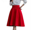 New All-match Umbrella High Waist Mid-length Skirt