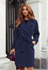 Women's Long Sleeve Woolen Coat