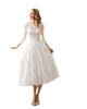 Long Sleeve Slim-fit Wedding Dress Lace Skirt