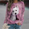 3D Round Neck Fashionable Sweater For Women