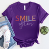 European And American Often Smile Shirt Digital Printing Casual Round Neck Short Sleeves T-shirt