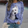 3D Round Neck Fashionable Sweater For Women