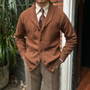 Retro Warm Knit Jacket Slim Fit