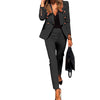 Women's New Solid Color Fashion Two-piece Suit