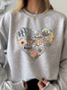 Digital Printing Sweater Hipster Round Neck Pullover Long Sleeve Sweater Women