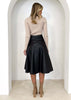 Women's High Waisted Mid Length Pleated Skirt