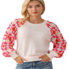 Crochet Pullover Round Neck Long Sleeves Top