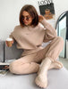 Women's Knitted Fleece Casual Suit Two-piece Set