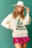 Casual Loose Christmas Embroidered Sweater Women