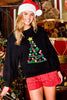 Casual Loose Christmas Embroidered Sweater Women