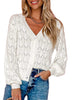 Fashion Short Cardigan Knitted Sweaters Women Autumn And Winter Long Sleeve Front-open V-neck Button-down Tops Clothes