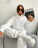 Women's Knitted Fleece Casual Suit Two-piece Set