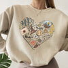 Digital Printing Sweater Hipster Round Neck Pullover Long Sleeve Sweater Women