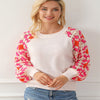 Crochet Pullover Round Neck Long Sleeves Top